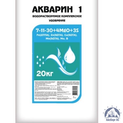 Удобрение Акварин 1 N-P-K+Mg+S+Мэ 7-11-30+4+3+Мэ в хелатной форме купить во Владимире