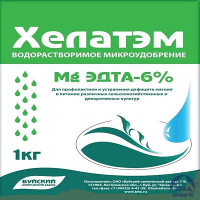 Удобрение ХЕЛАТЭМ Mg 6 Mg EDTA (ЭДТА) 6% купить во Владимире